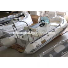 CE certificate rib390 rigid fiberglass hull inflatable boat